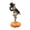 B, variant on QuickGo Dancing Mummy Figurines with Pumpkin Base, Funny Gentleman Mummy Top Hat Statue, Halloween Spooky Tabletop Decor for Party Window Display