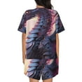 thumbnail image 6 of Haiem Dragon Pattern Pajama Set for Women 2 Piece Lounge Set Short Sleeve Tops and Shorts Soft Sleepwear-Medium, 6 of 7