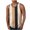 🔥 Khaki, variant on Compression Undershirts for Men and Sleeveless Crew Neck Summer Men's T-Shirts Striped Print Sports Loose Oversized Fitness Clothing Beach for Layering Under Shirts Brown XL