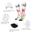 thumbnail image 3 of Logiee Hello Summer Gnome Print Gift Stocking Stuffers,Adult Stockings,Novelty Socks,Funny Socks Birthday Running Walking Sleeping, 3 of 6