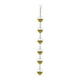 thumbnail image 1 of koolsoo 6 Cups Rain Chain Easy Installation Iron Decoration for Garden Sheds Outside Gold, 1 of 9