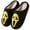 Yellow, variant on Halloween Fun Ghost Face Print Warm Winter Cartoon Slippers For Couples Indoor Home Cozy Days Halloween Celebrations Red CN：45(US:10.5)