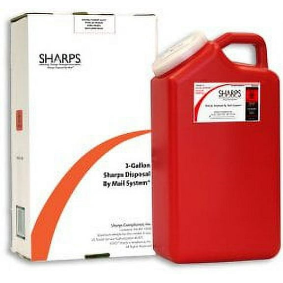 Sharps Recovery System Mailback Container 3 Gallon Red, 13000-008 - SOLD BY: PACK OF ONE
