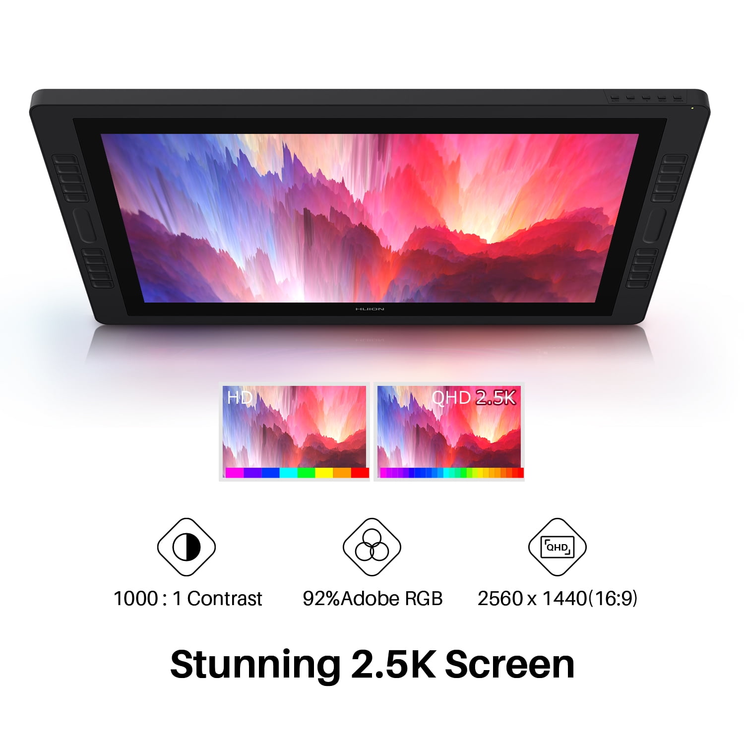 Huion Kamvas Pro 24 2.5K Drawing Tablet Graphics Monitor 20