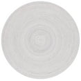 thumbnail image 2 of SAFAVIEH Braided Lyla Solid Polyester Reversible Area Rug, Gray/Yellow, 3' x 3' Round, 2 of 11