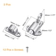 thumbnail image 2 of Uxcell Automatic Spring Loaded Latch Pin, 3Pcs - Aluminum Alloy Round Tip of Pin Upward for Balcony Window (Silver Gray), 2 of 6
