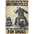 thumbnail image 1 of Placa Metal Vintage para Motocicleta Pintura Hierro Rectangular Arte La Pared 30x40cm, 1 of 9
