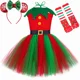 thumbnail image 5 of Disfraz de elfo navideño para niños, vestido de princesa con tutú elegante, ropa navideña para niñas pequeñas, traje de fiesta de Navidad para bebés, regalo, 5 of 5