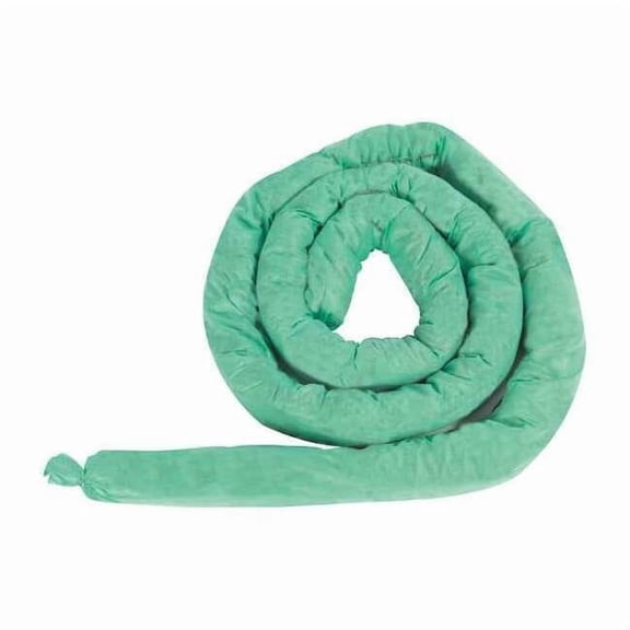 Condor Absorbent Sock,Green,10 gal.,PK2 35ZR55