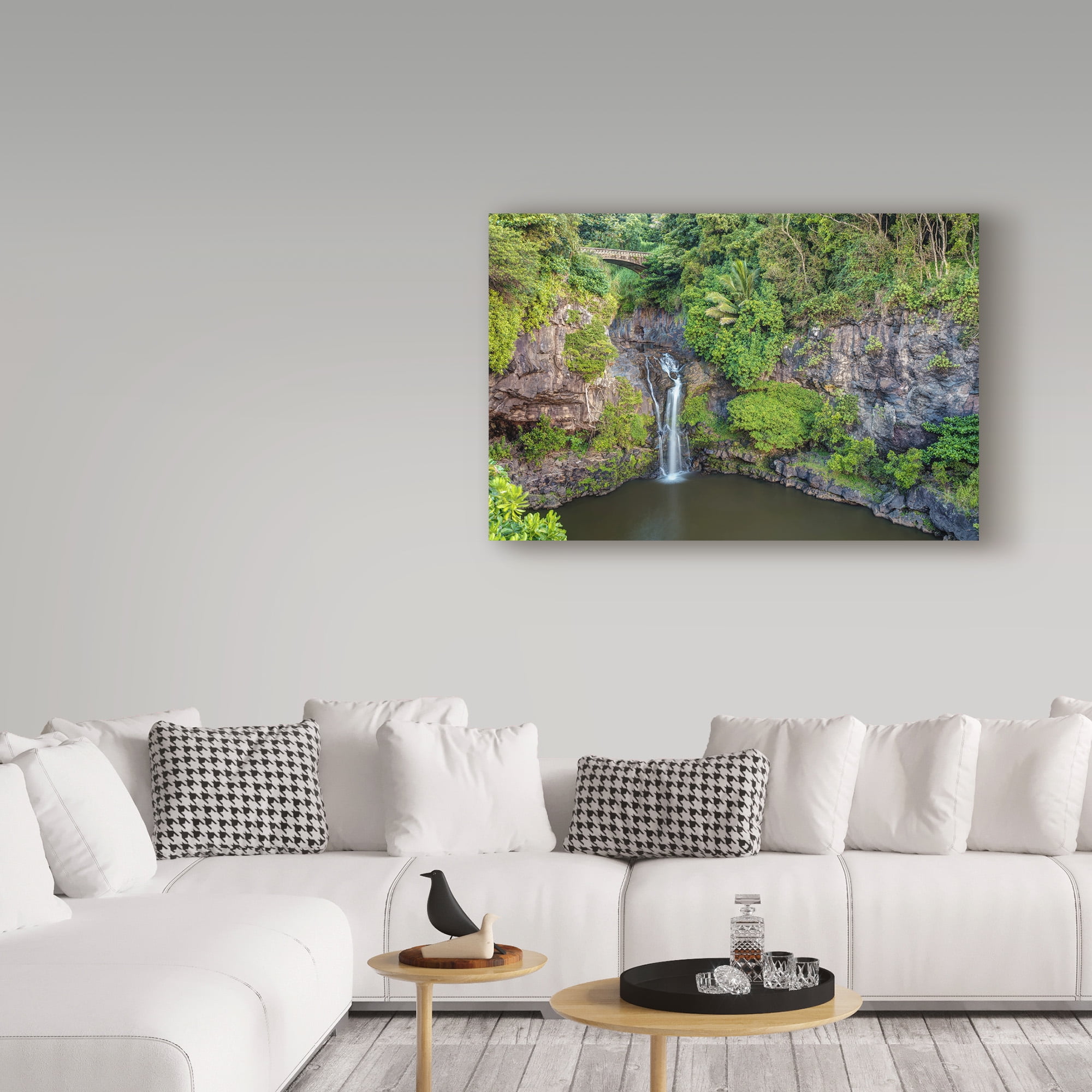 Trademark Fine Art 'Oheo Gulch Maui' Canvas Art by Pierre Leclerc