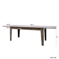 thumbnail image 5 of 106.3" Wood Expandable Dining Table for 8-10 Person, Modern Extendable Dining Room Table Large Rectangle Dining Table, Multifunctional Utility, Table for Dining Room and Kitchen, Dark Oak, 5 of 9