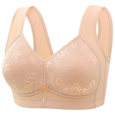 DondPO Bras for Women Women No Underwire Bras Full Coverage High Support Comfort Wireless Bralettes Everyday Bra Womens Wireless Bras Minimizer Bras For Women Beige B Clearance