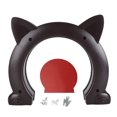 thumbnail image 2 of Porte de Trou de Chat, Porte Intérieure de Chat Forme Unique Installation Facile pour le Mur Blanc, Noir, Brun, 2 of 8