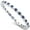Blue, variant on CZ Marquise Eternity Band Ring Sterling Silver Size 10