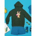 thumbnail image 3 of Bunny With A Mirror Hoodie Juniors -Image by Shutterstock,  Large, 3 of 4