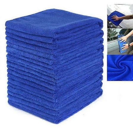 50pcs Microfibre Cleaning Towels - High Density, Ultra-Soft Cloths for Auto, Car, and Multi-Purpose Cleaning qhs