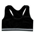 thumbnail image 2 of Girls' Cotton Crop Training Bra, Breathable Little Kids Sport Bralette,Pack of 4, 2 of 8