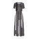 thumbnail image 5 of Vestido Corto de Verano de la Moda de las Mujeres Impreso de Manga Corta Cuello Redondo Tobillo de Longitud Vestido Casual, 5 of 8