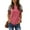 3#1223-Pink, variant on SWQZVT Summer Tops for Women Short Sleeve T-shirts for Women Color Block Casual Tunic Crew Neck Cute Striped T Shirts Pinkbrown Tees Plus Size XXL