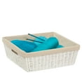 thumbnail image 2 of Honey Can Do Parchment Cord Basket W/Liner, White, 2 of 2