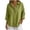 Green, variant on Women's Plus Size Shirts Snap Lapel Neck Solid Color 3/4 Sleeve Shirts Casual Work Cotton Linen Shirts