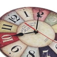 thumbnail image 3 of Reloj de pared moderno de barrido silencioso europeo de 11 pulgadas, comprimida, 30 *30 x 4 cm Macarena Reloj de pared de madera vintage, 3 of 8