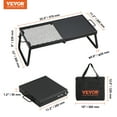 thumbnail image 2 of VEVOR Folding Campfire Grill,Heavy Duty Steel Mesh Grate,24"×12" Portable Camping Grates Over Fire Pit,Camp Fire Cooking Equipment with Legs Carrying Bag, Grilling Rack for Outdoor Open Flame Cooking, 2 of 9