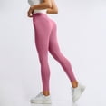 thumbnail image 6 of GPOECD High Waisted Leggings for Women Non See Through 4 Way Stretch Squat Proof Comfortable Yoga Pants for Women Fitness Activewear,Pink,M, 6 of 6