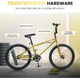 thumbnail image 4 of Akaber 24 Inch Bike, BMX Bikes for 6-14, Bike with 4 Pegs, High-Carbon Steel BMX Frame, 360° Handlebar Rotation, 4 of 7