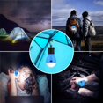 thumbnail image 5 of Linterna LED para tienda de campaña, bombilla de emergencia portátil impermeable para exteriores, funciona con pilas con gancho de clip, para senderismo, fiesta, camping, pesca, energía (4 p, 5 of 5