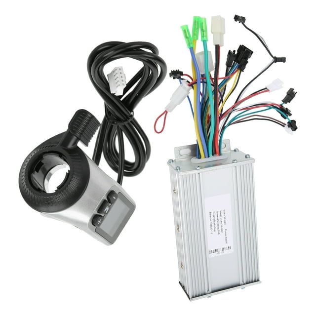 Gupbes 36V/48V Brushless Motor Control Box,Brushless Motor Controller With LCD Display,36V/48V 500W 124DX Brushless Motor Control Box Lithium Battery For Electrical Scooter