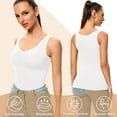 thumbnail image 5 of MANIFIQUE Women's Slimming Tank, Everyday Shapewear, Body Slimming Top, Compression Tank with Removable Pads, Sizes Small-2XL, 5 of 7