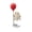 B, variant on Halloween LED Ghost Night Light, Spooky Cute Ghost with Red Balloon Desk Lamp, Battery Operated Warm Glow Floating Ghost Statue, Creative Gothic Bedside Table Figurine Holiday Decor Gift 6.9"