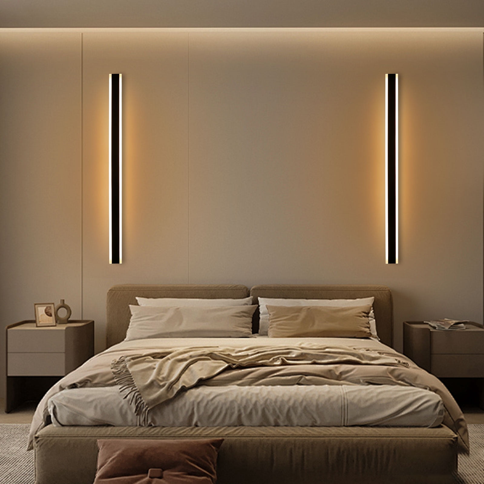 2Pcs Wall Lights, Modern Outdoor Wall Light, Wall Mount Bedroom Bedside Lighting Fixture
