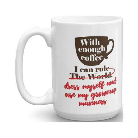 I Can Rule The World Ceramic Coffee & Tea Gift Mug, Gifts for Men & Women Travelers, Adventurers, Sailor, Cruiser and Christian Missionary (15oz)