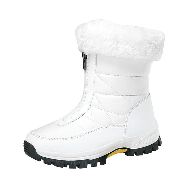 Zapatos para mujer, de invierno, para exteriores, nieve, aislamiento grueso, de algodón, para turismo rural, esquí, zapatillas para correr, botas vaqueras.
