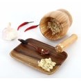 thumbnail image 1 of Tarro de bambú para picar ajo, tarro para picar, para alimentos de cocina, accesorios de cocina, (con tapa, tamaño mediano), 1 of 2