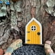 thumbnail image 5 of Más popular Puerta de hadas Ao Pixie, puerta del ratón, puerta de elfo de madera abierta con Pixie divertido, decoración DIY, puerta de elfo 3D (amarillo), 5 of 5