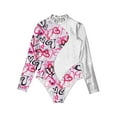 thumbnail image 3 of Yeahdor Kids Girls Long Sleeve Cutout Back Patchwork Ballet Leotard Gymnastics Jumpsuit Silver 12, 3 of 6