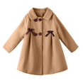 thumbnail image 2 of Spazoro Toddler Girls Jackets, Long Sleeves Casual Fall Winter Warm Cardigans for Kids Girls Khaki Size 2 T, 2 of 3