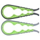 thumbnail image 5 of Abrebotellas multifuncional 4 en 1, abridor de latas antideslizante, utensilio de cocina (negro, verde, gris y verde), 2 uds., 5 of 14