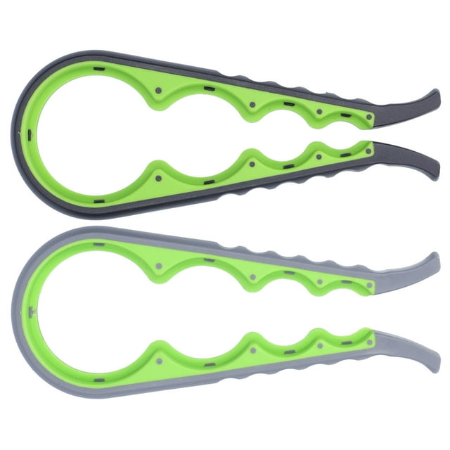 Jar Opener, Tin Opener Durable Anti Slip Multifunctional Practical For Jar Black Green + Gray Green