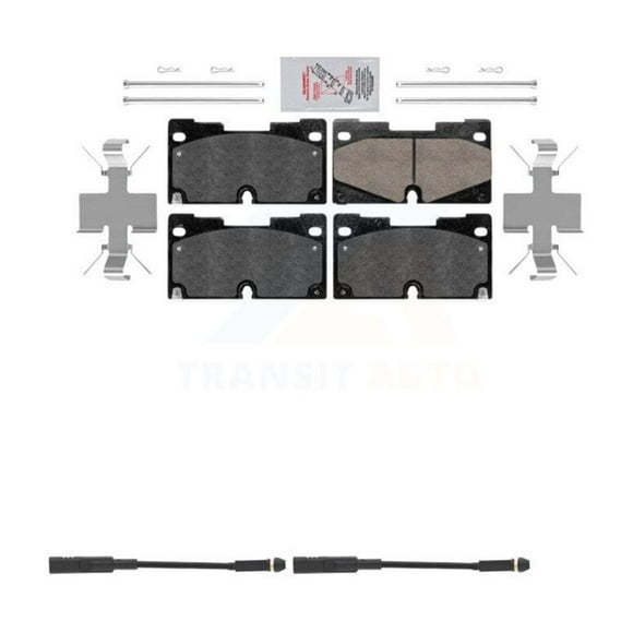 AmeriBRAKES Front Ceramic Disc Brake Pads and Wear Sensors Kit for Car GMC Chevrolet Silverado 1500 Sierra Limited Yukon XL LTD Tahoe Cadillac Escalade Suburban ESV KNW-100840