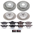 thumbnail image 2 of PowerStop Front and Rear Semi-Coated Rotor and Low-Dust Ceramic Brake Pad Kit SC7413, 2 of 3