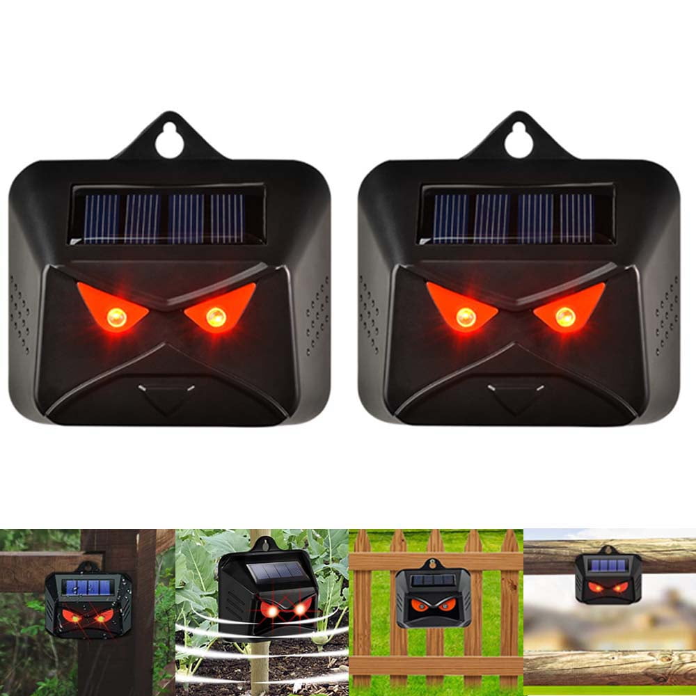 Animal Repeller, Solar Powered, Nocturnal Animal Deterrent Devices with ...