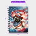 thumbnail image 5 of Pug Patriotic Welcome for 4Th of July Independence Day Spiral Bound Journal Dog Lover Gifts 5x7in Spiral Notebook - 00010, 5 of 5