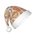 thumbnail image 2 of Cauagu Colorful Owls Pattern Christmas Hat for Kids,Xmas Holiday Hat Santa Hat for Boys & Girls Festive Headwear Accessories for Christmas/New Year/Holiday, 2 of 6