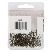 Eagle Claw Straight Eye Offset Baitholder Hook, 100pk, Bronze, Size 8
