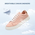 thumbnail image 3 of Unisex Adult Fashion Canvas Shoes Women’s Men’s Low Top Sneakers Breathable Lightweight Casual Walking Running Sneakers, 3 of 6