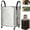 Silver, variant on Large Waterproof Moving Bag with Wheels, Heavy Duty Rolling Storage Tote, For Moving, Camping and Household Storage